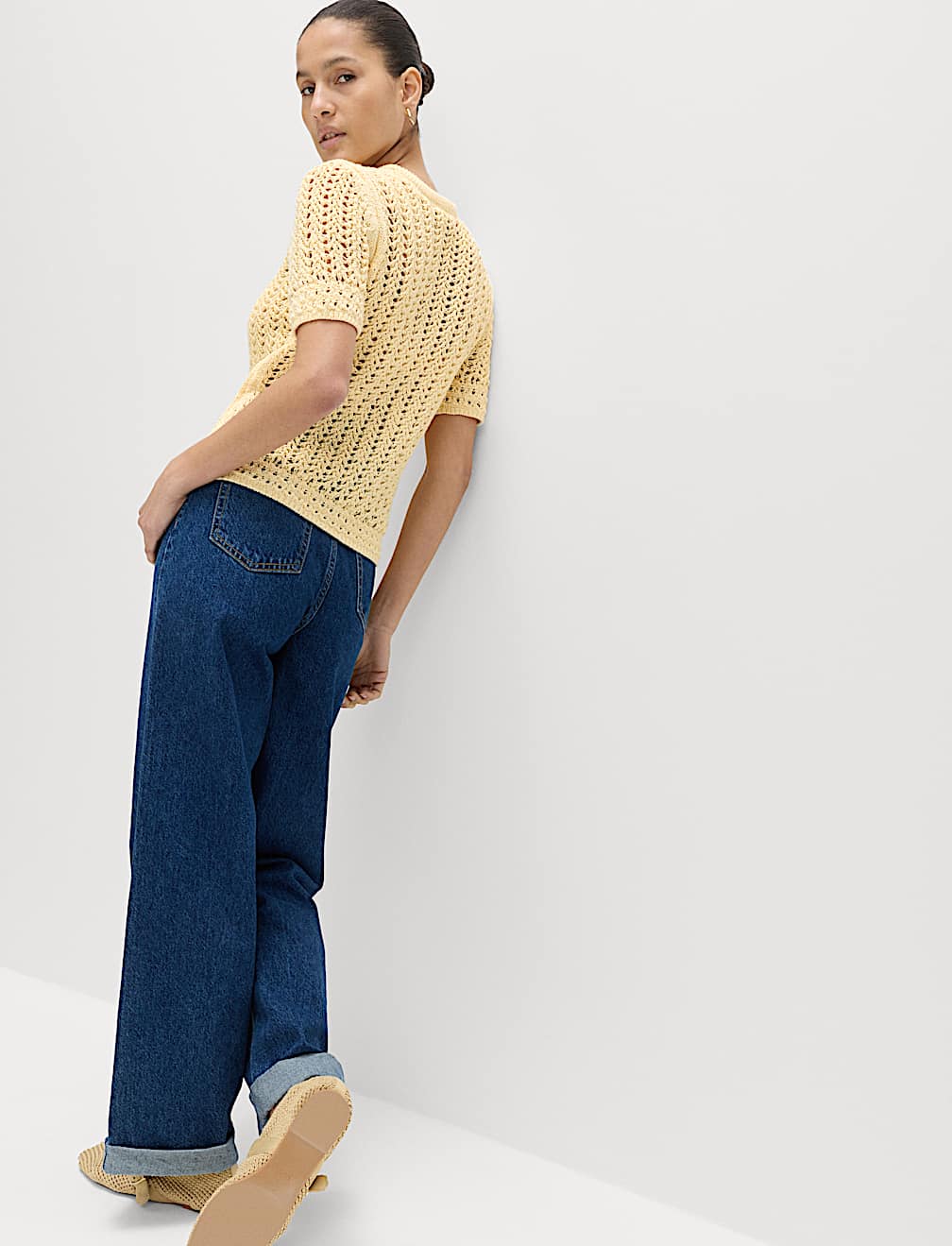 Cotton Rich Textured Knitted Top