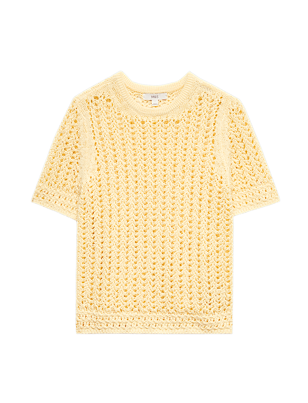 Cotton Rich Textured Knitted Top