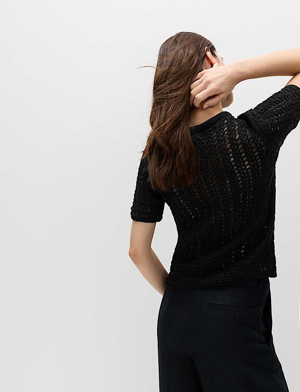 Cotton Rich Textured Knitted Top