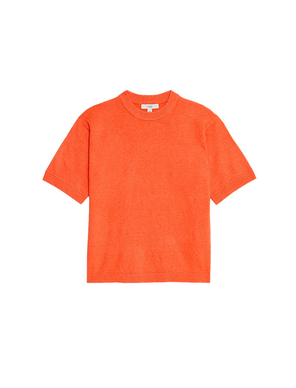 Air-Yarn Crew Neck Knitted Top