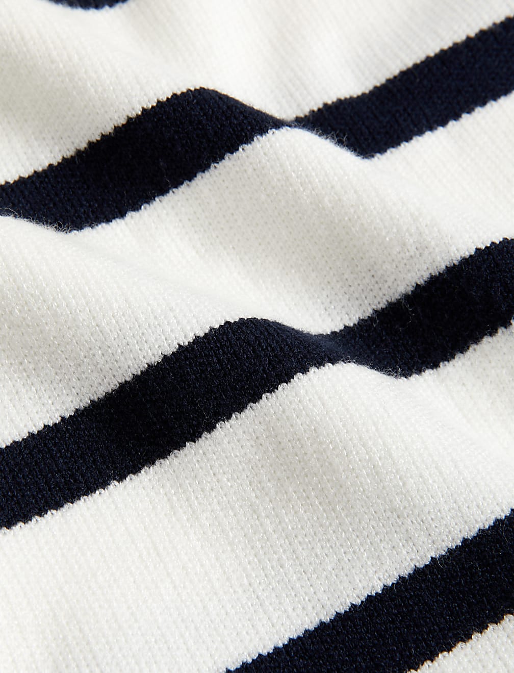 Soft Touch Striped Crew Neck Jumper