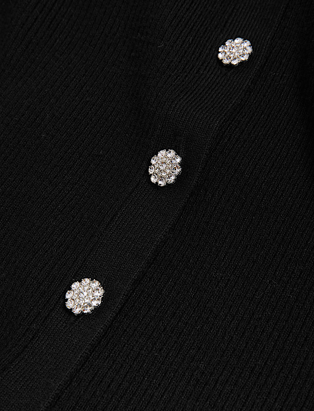 Ribbed Collared Cardigan