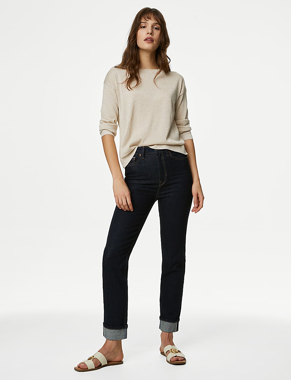 Sparkly Crew Neck Jumper