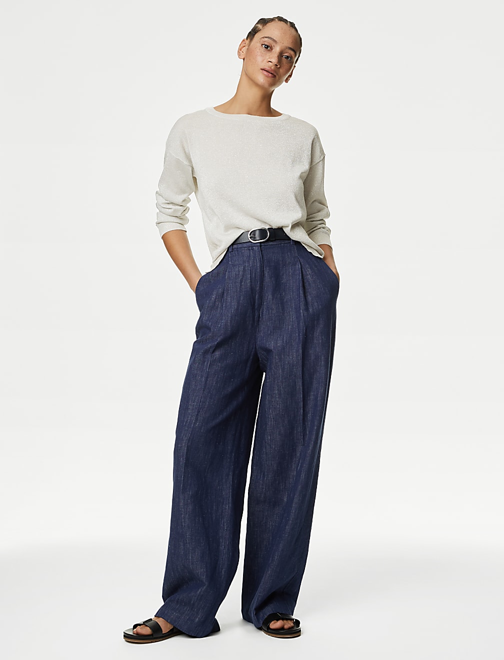 Sparkly Crew Neck Jumper