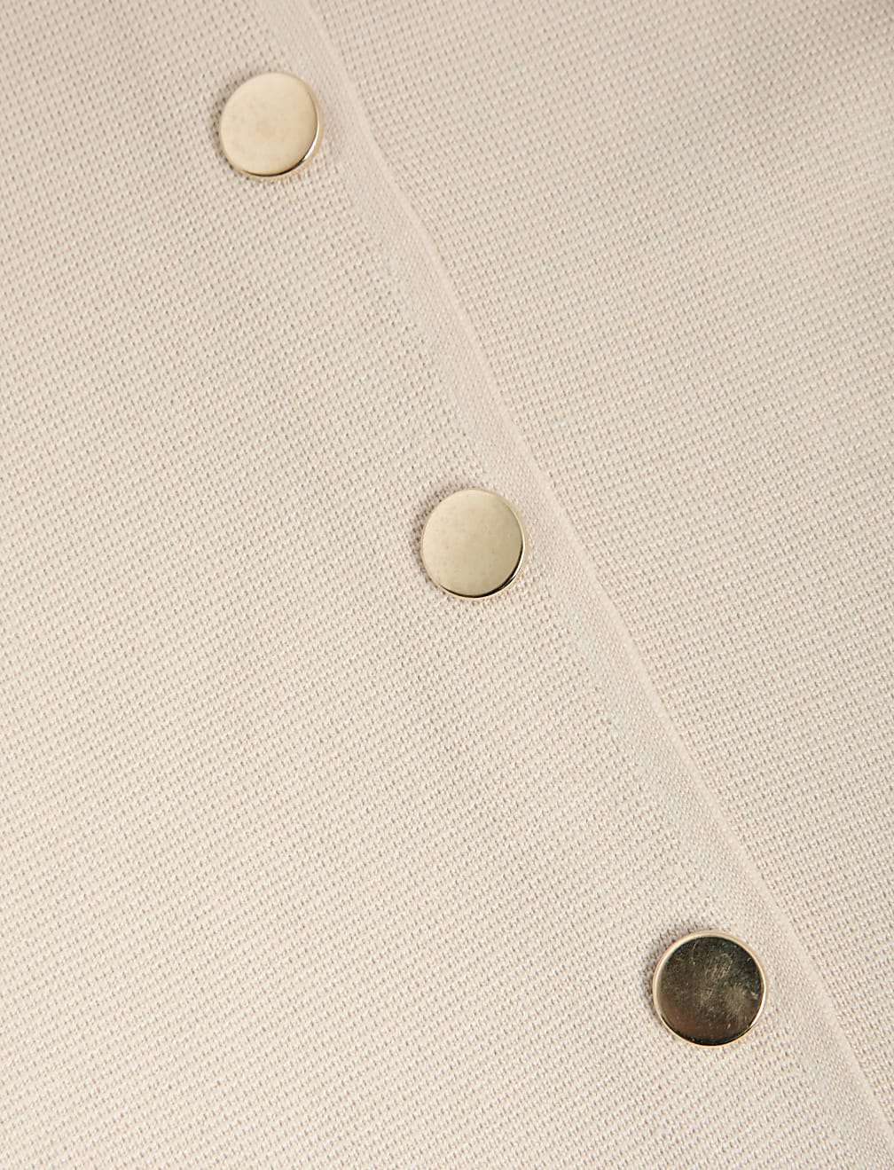 Textured Crew Neck Button Front Cardigan