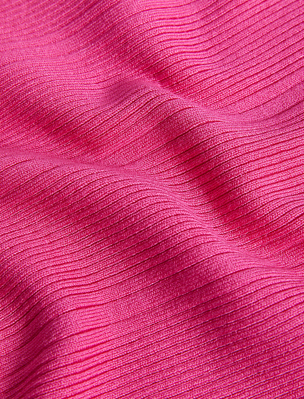 Ribbed Crew Neck Fitted Knitted Top