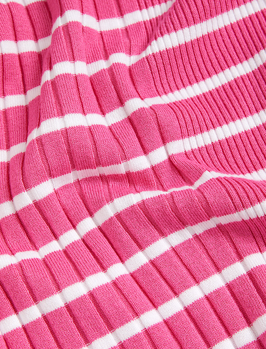 Striped Crew Neck Knitted Top