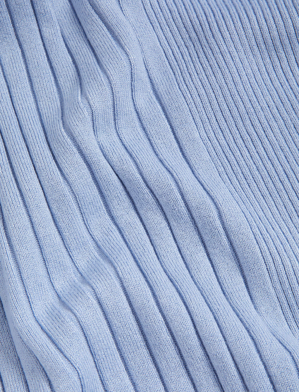 Ribbed Crew Neck Knitted Top