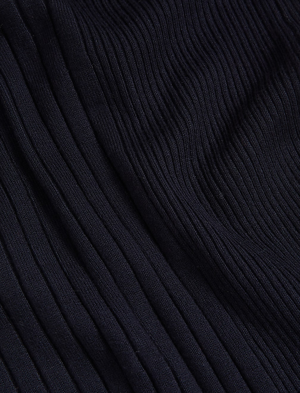 Ribbed Crew Neck Knitted Top