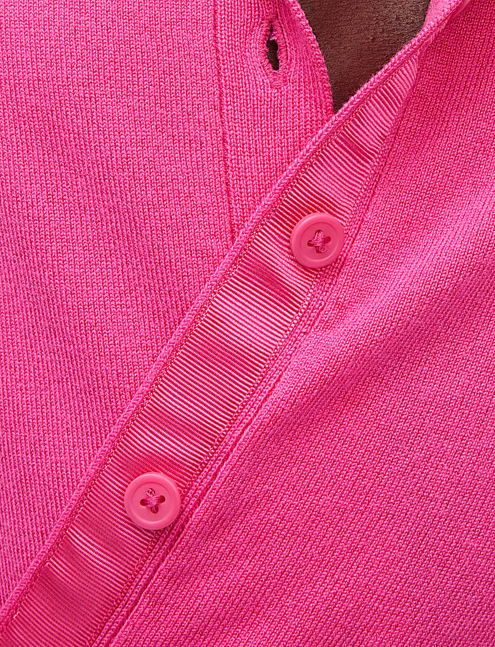 Crew Neck Button Front Cardigan