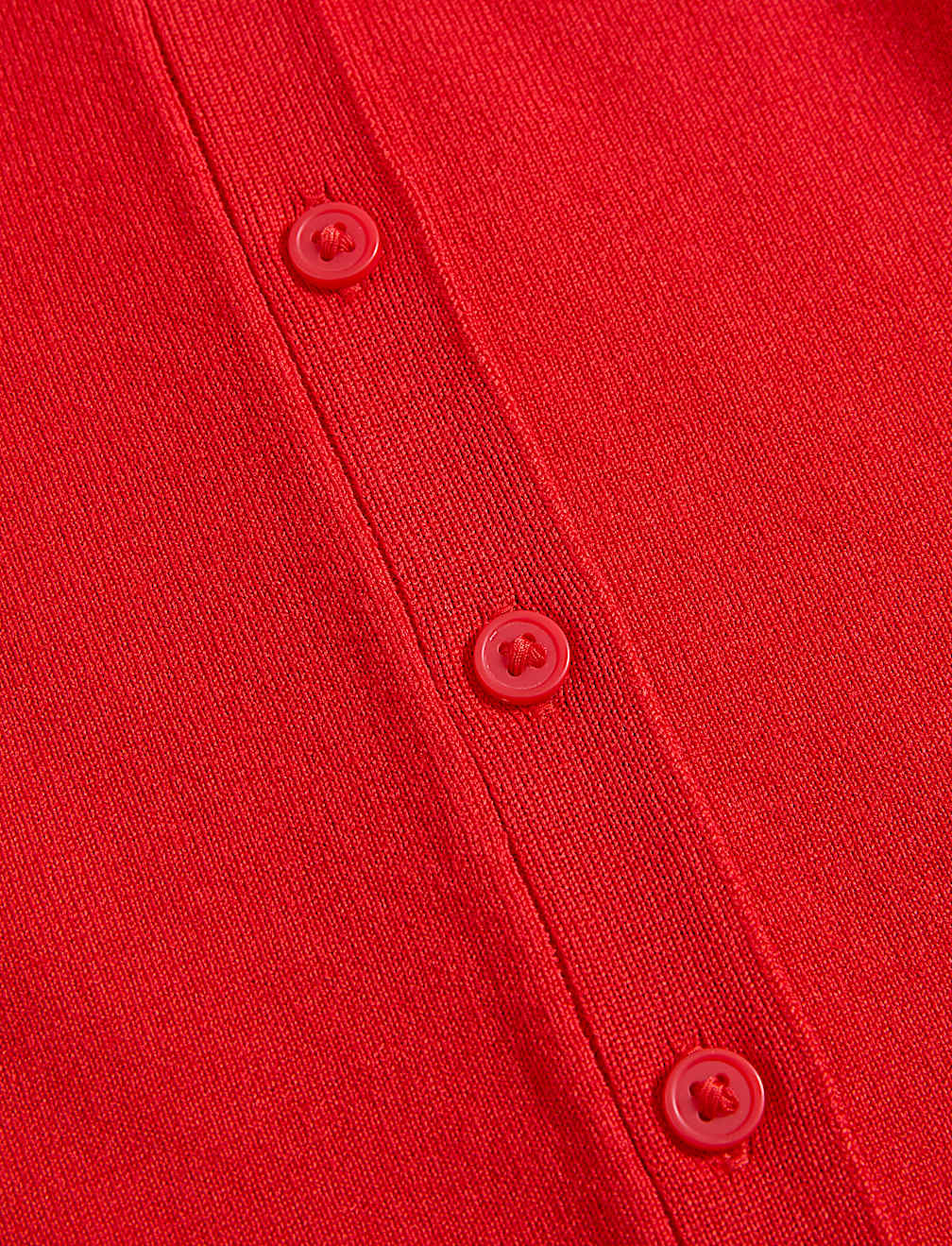 Crew Neck Button Front Cardigan