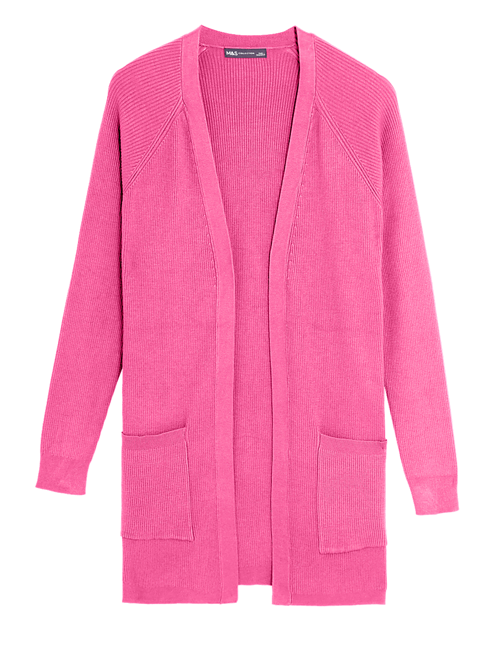 Ribbed Edge to Edge Longline Cardigan