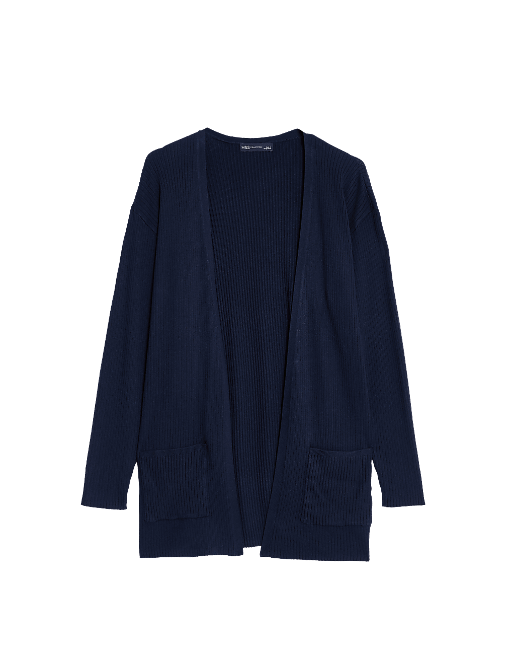 Ribbed Edge to Edge Longline Cardigan