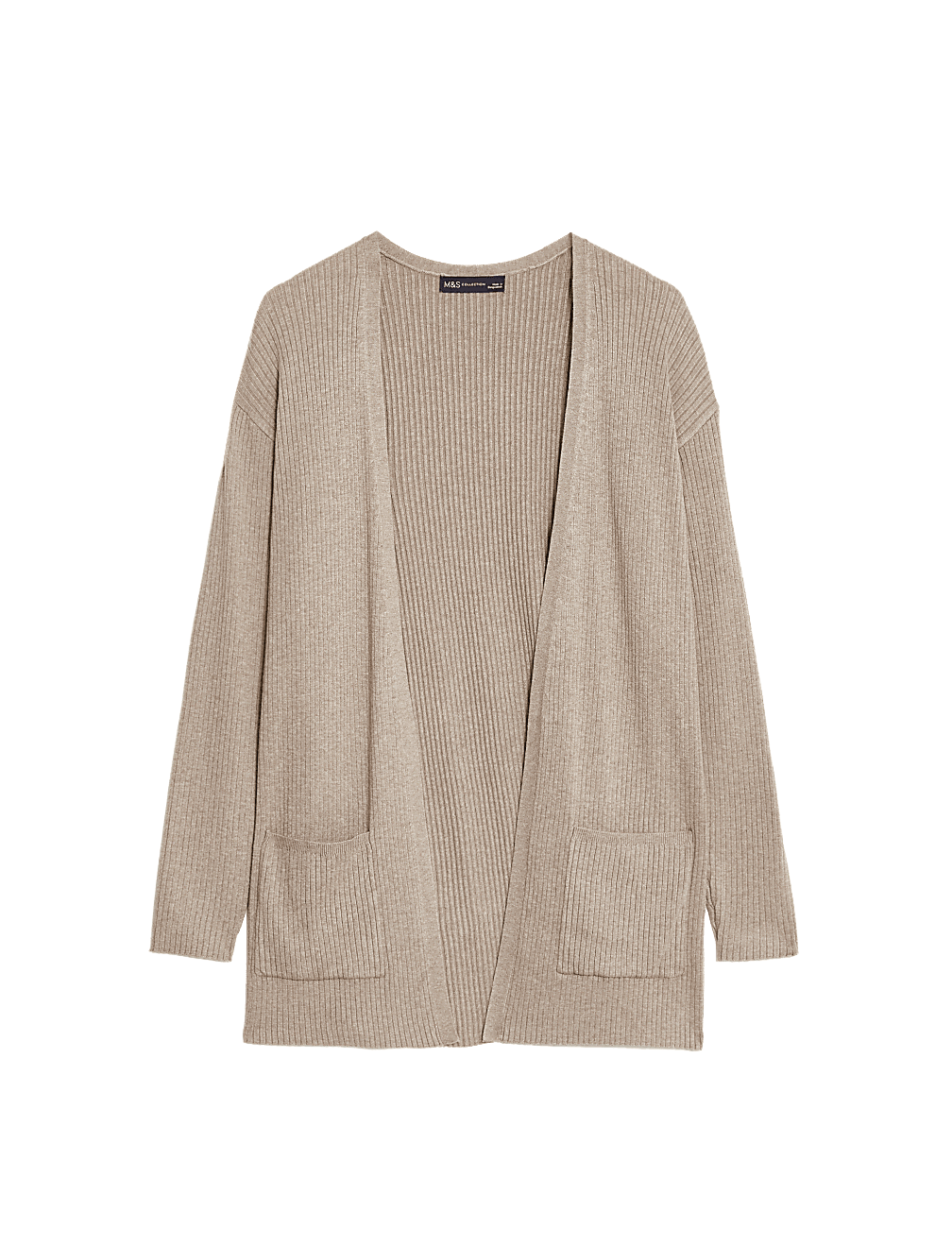 Ribbed Edge to Edge Longline Cardigan