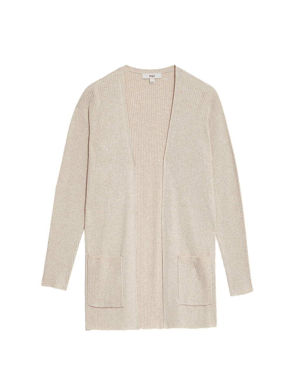Ribbed Edge to Edge Longline Cardigan