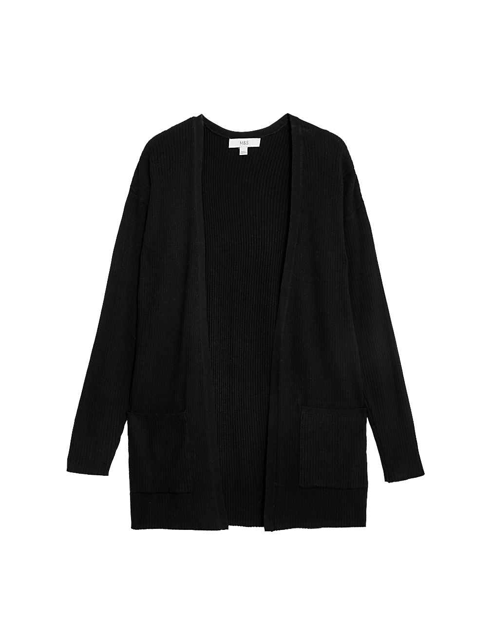 Ribbed Edge to Edge Longline Cardigan