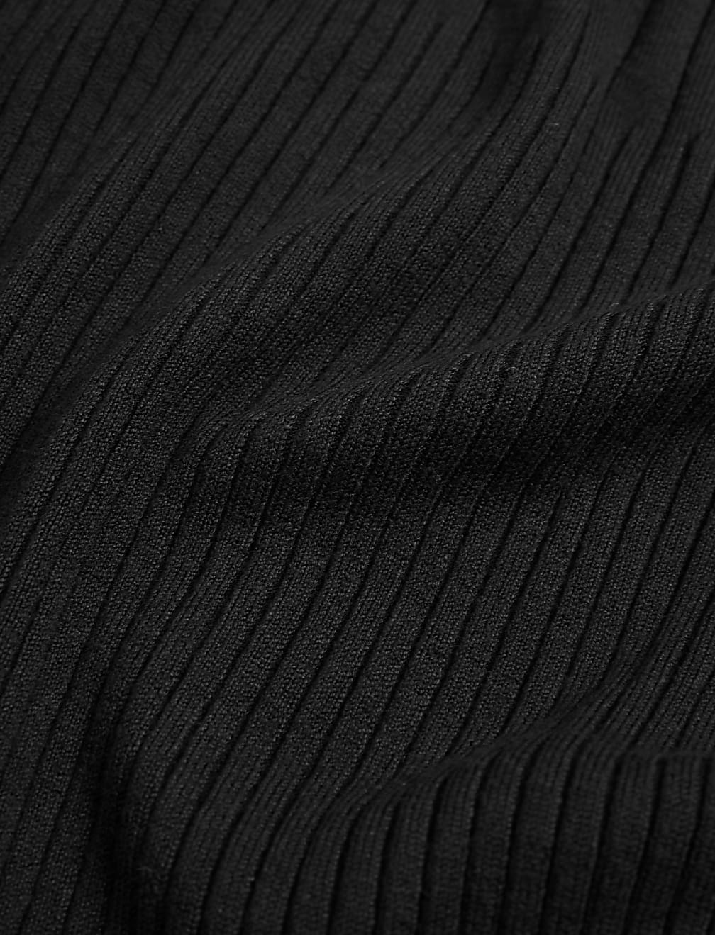 Ribbed Funnel Neck Jumper