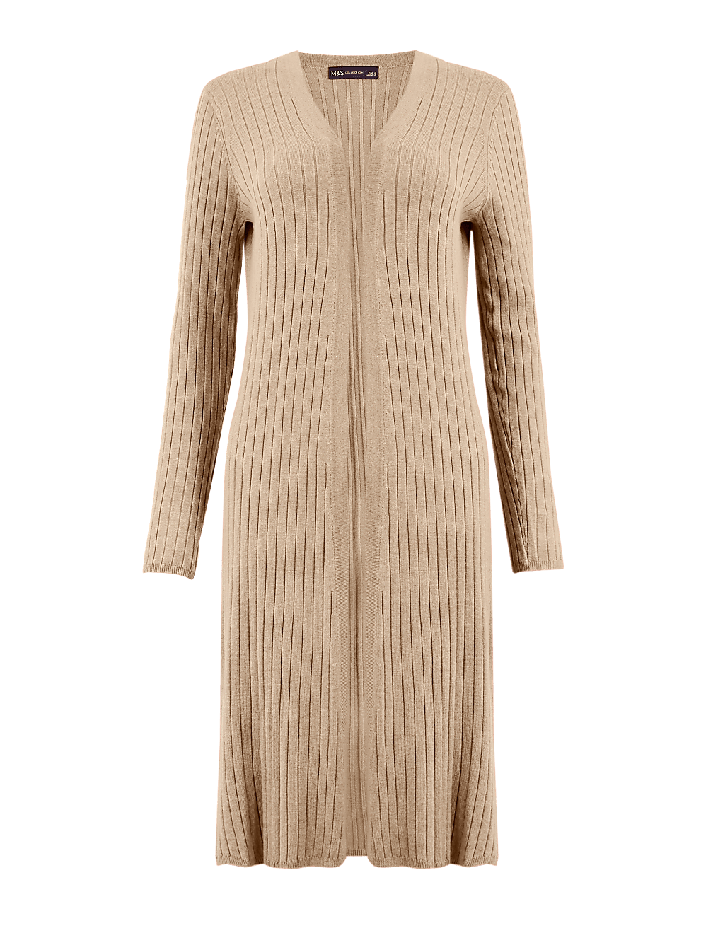 Ribbed Longline Cardigan