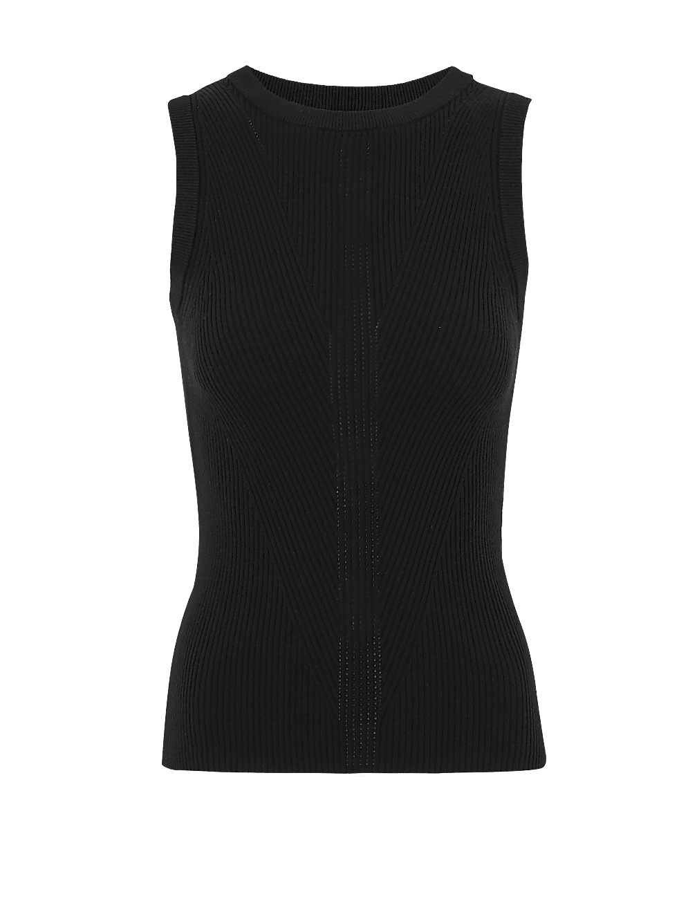 Textured Knitted Sleeveless Top