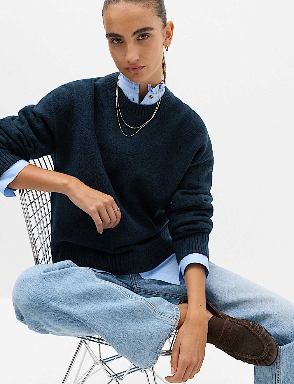 Crew Neck Relaxed Jumper