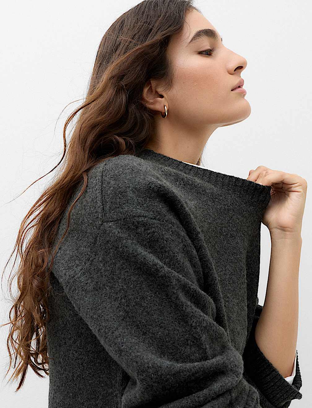 Crew Neck Relaxed Jumper