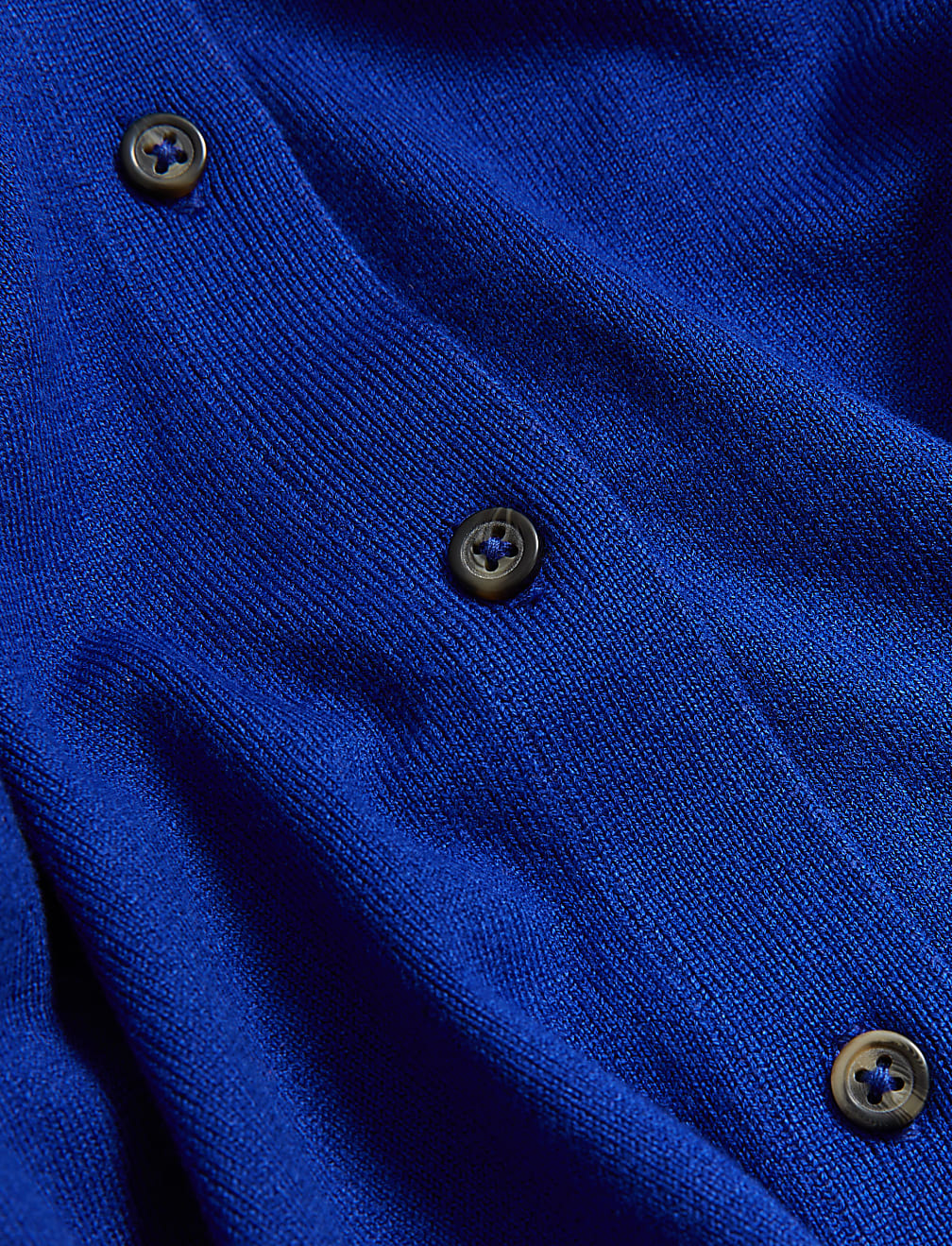 Crew Neck Button Front Cardigan