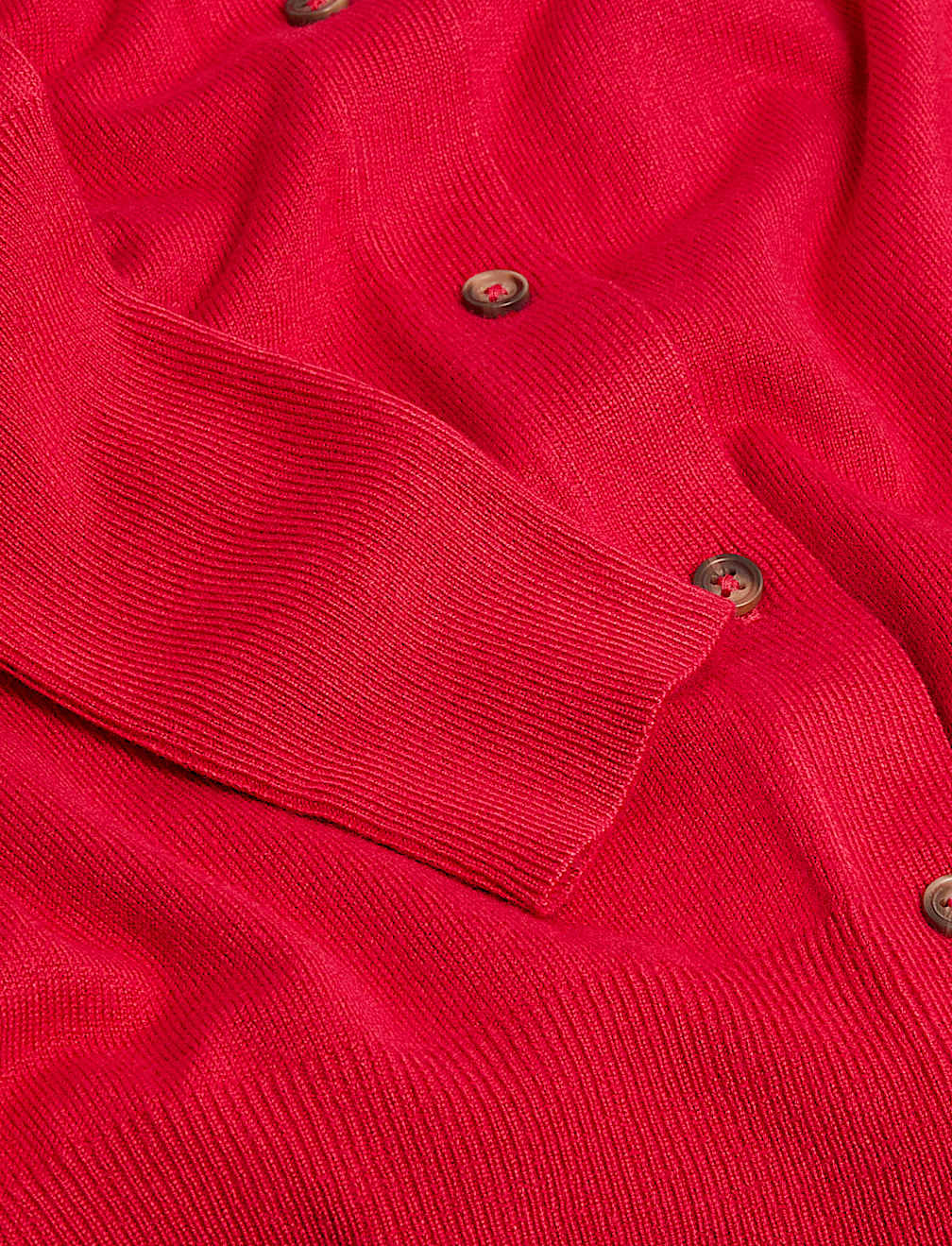 Crew Neck Button Front Cardigan