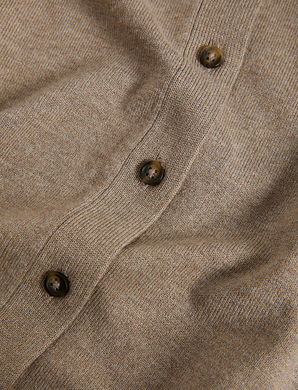 Crew Neck Button Front Cardigan