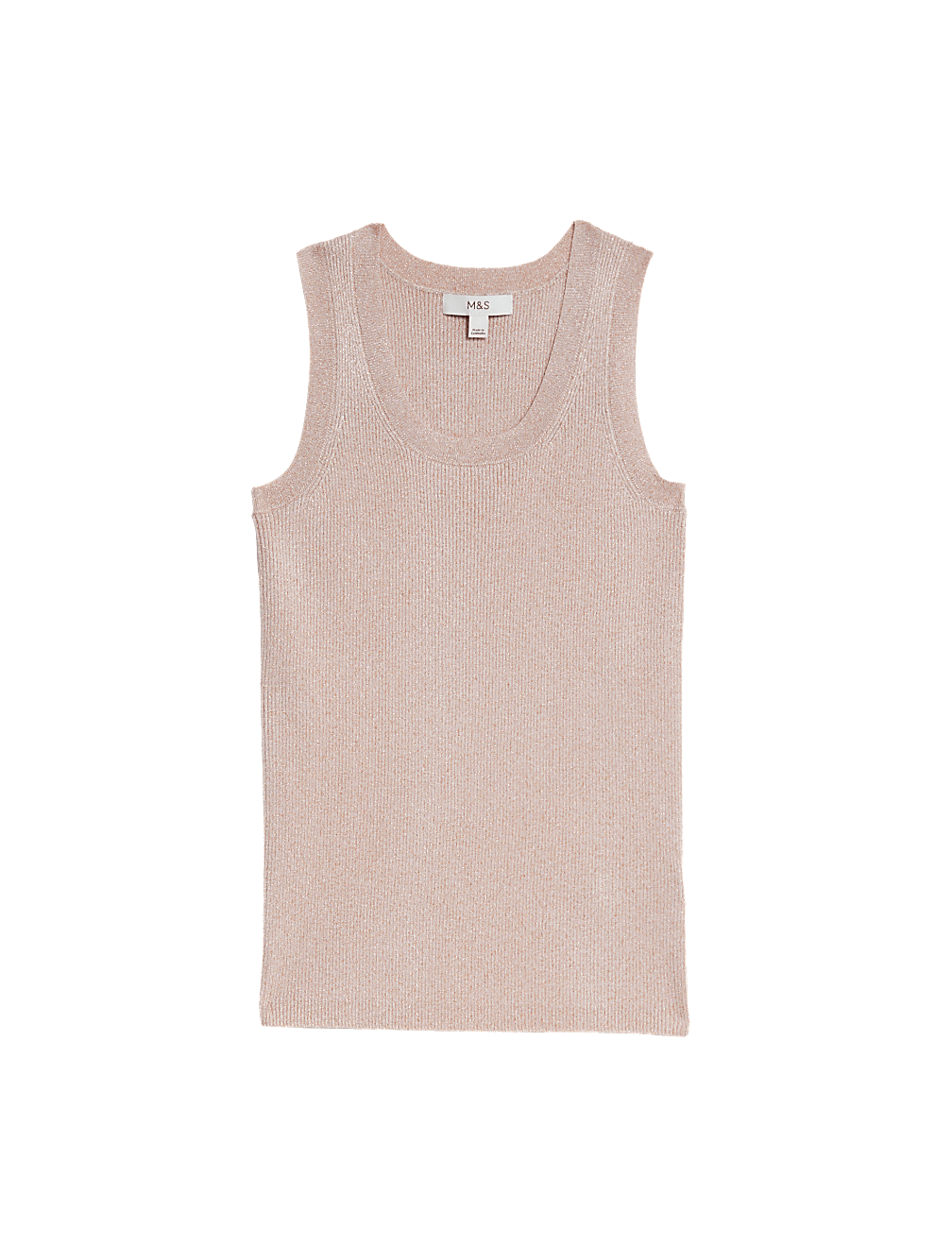 Sparkly Crew Neck Knitted Vest