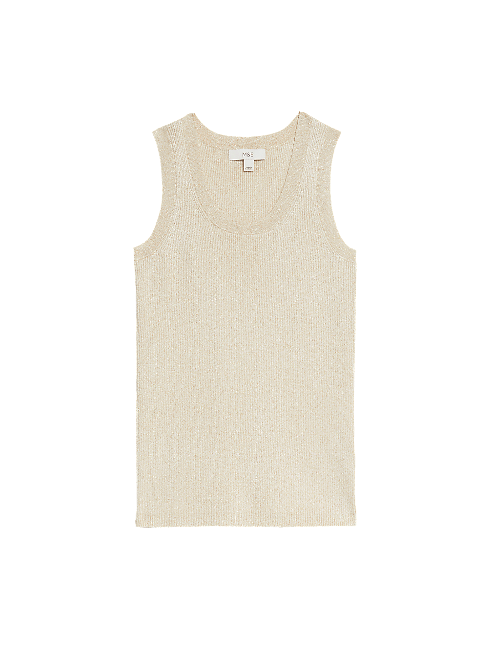 Sparkly Crew Neck Knitted Vest