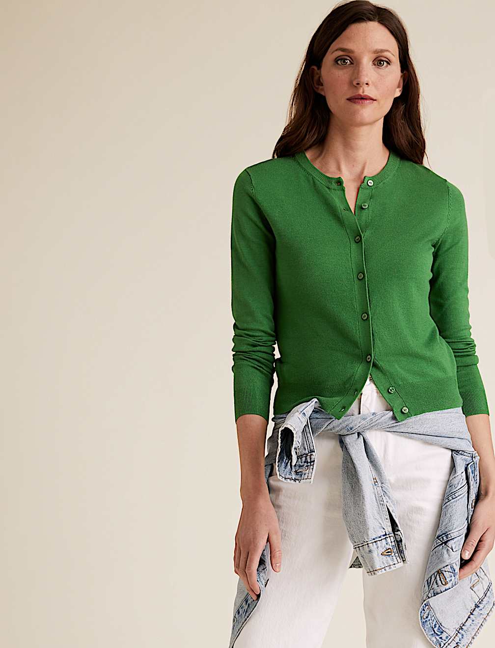 Buy Crew Neck Cardigan at Marks & Spencer