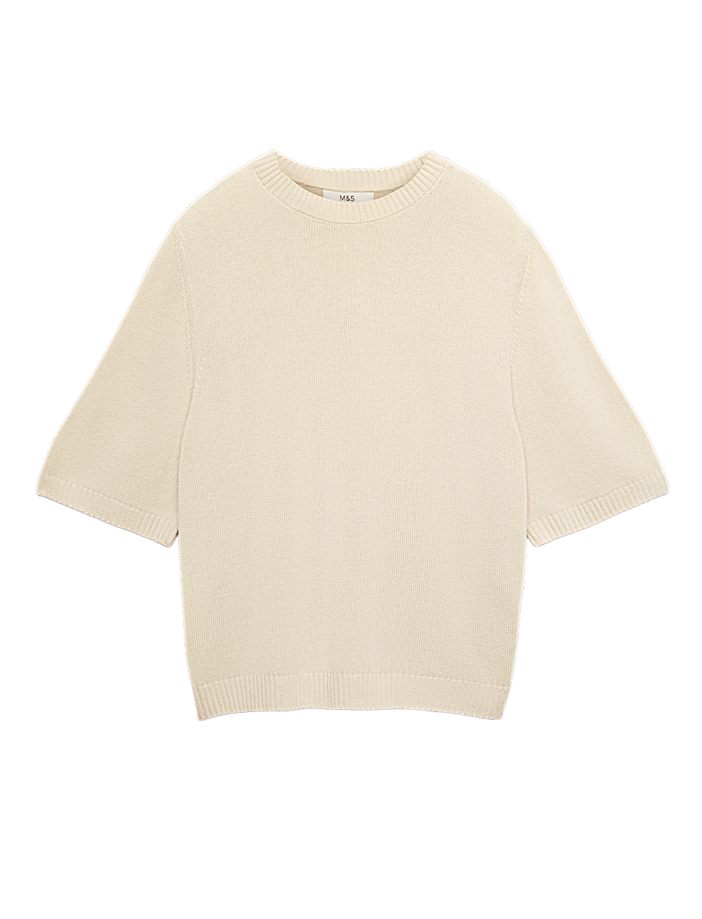 Relaxed Fit Knitted Top With Linen