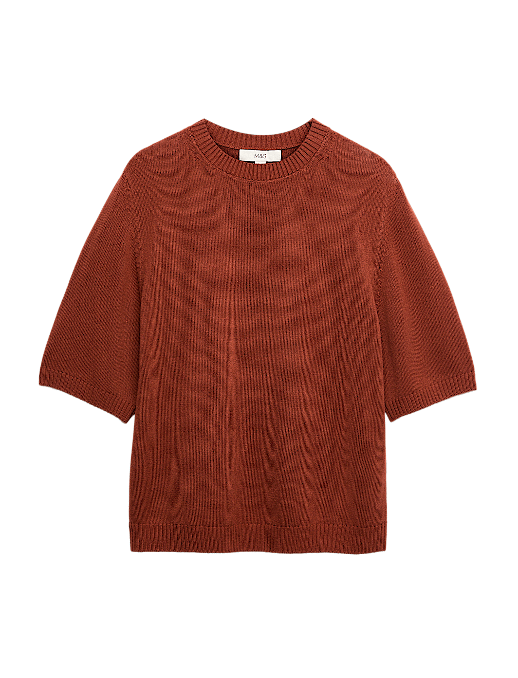 Relaxed Fit Knitted Top With Linen