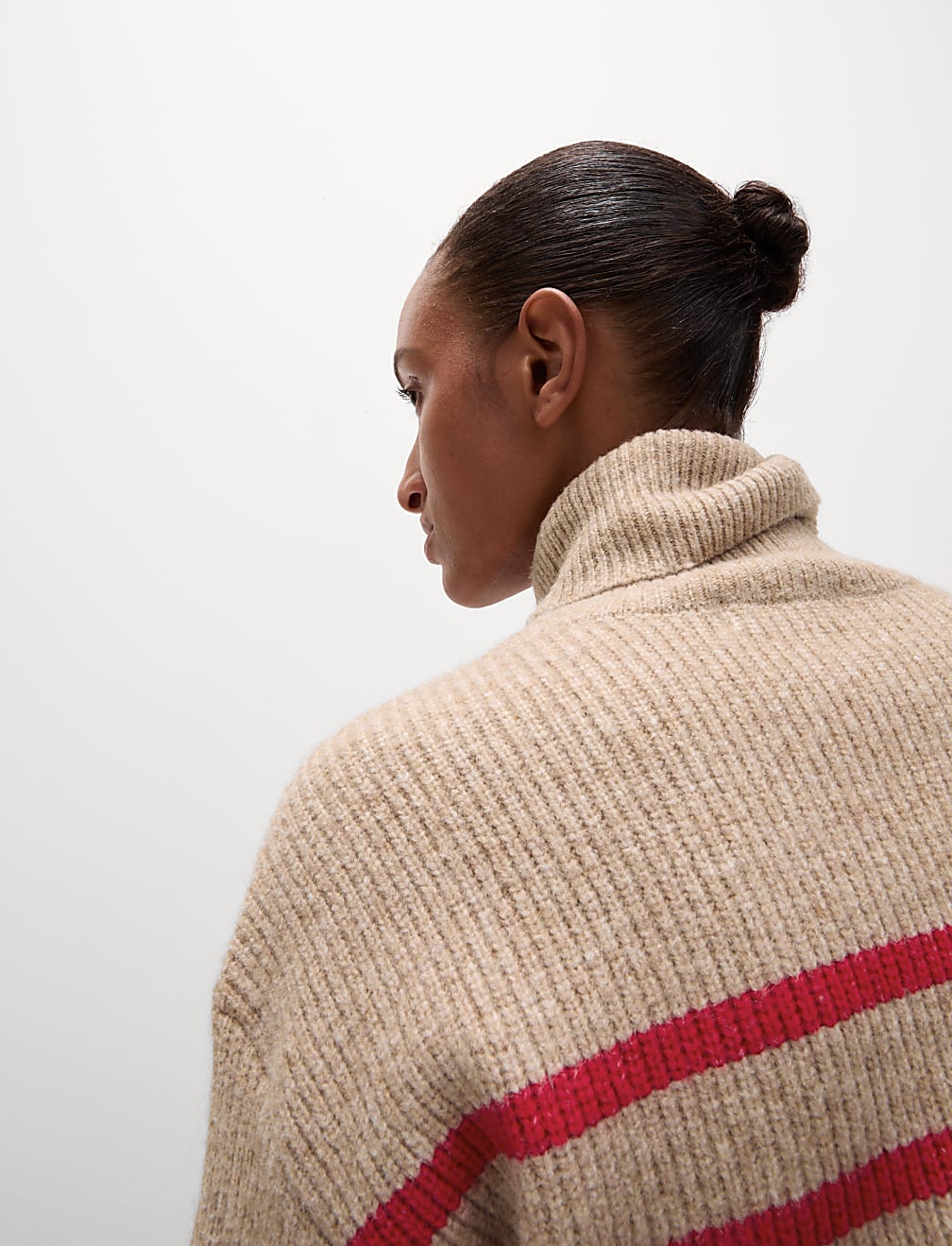 Striped Roll Neck Jumper