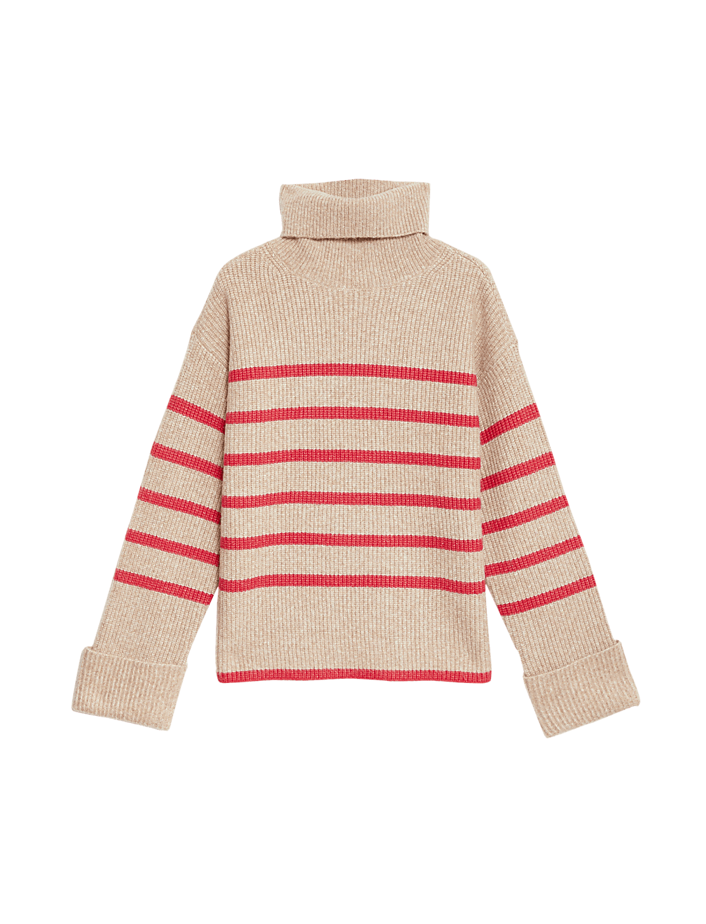 Striped Roll Neck Jumper