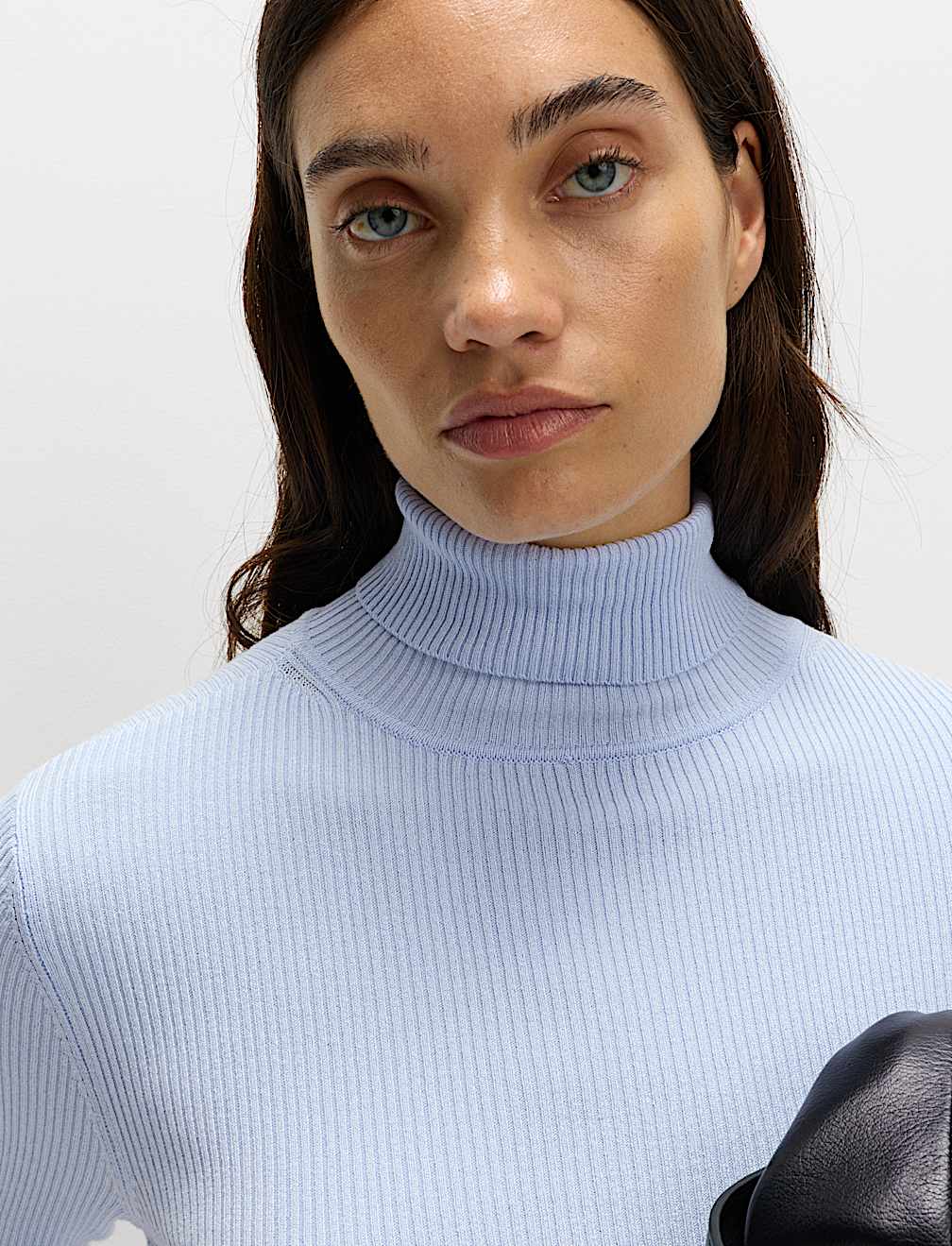 Ribbed Roll Neck Jumper