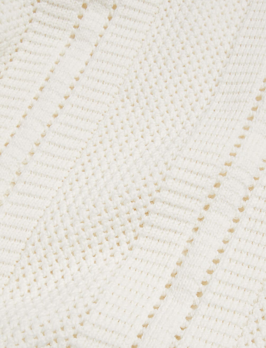 Cotton Rich Textured Crew Neck Jumper