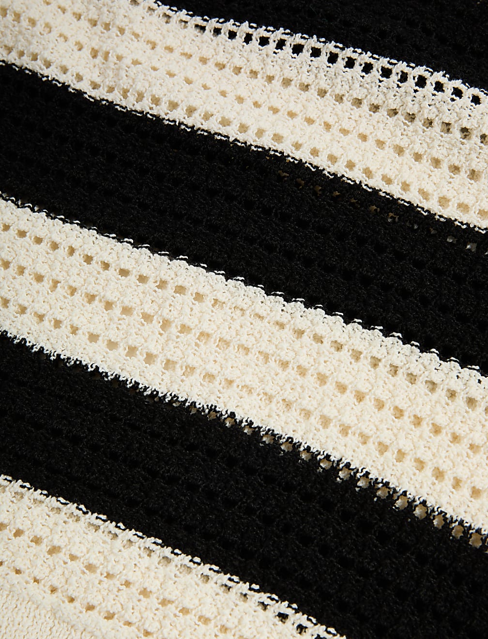 Cotton Rich Striped Knitted Top