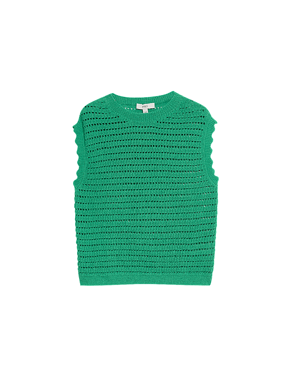 Cotton Rich Striped Knitted Top