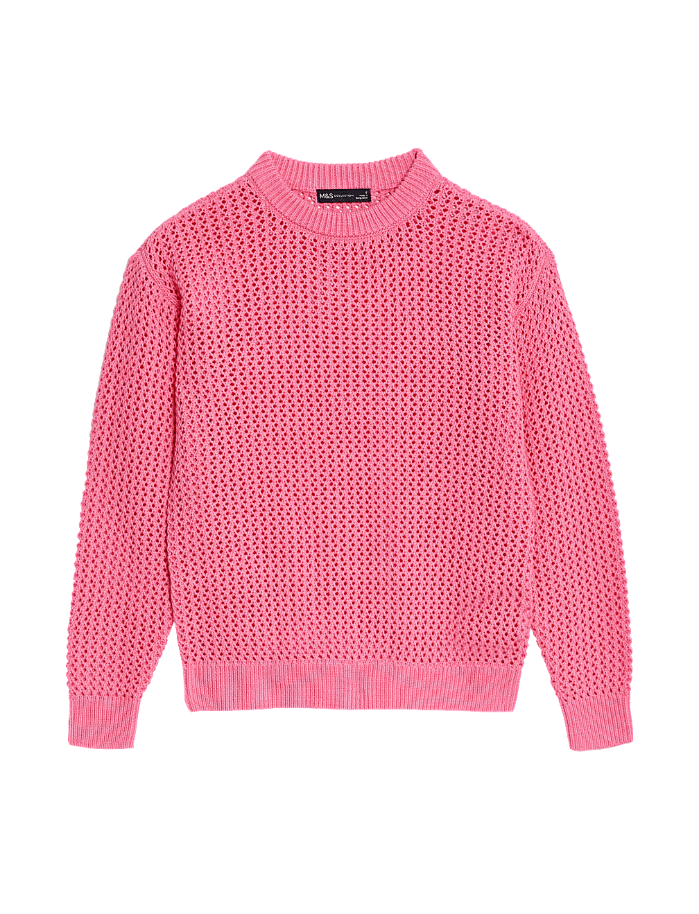 Pure Cotton Textured Jumper