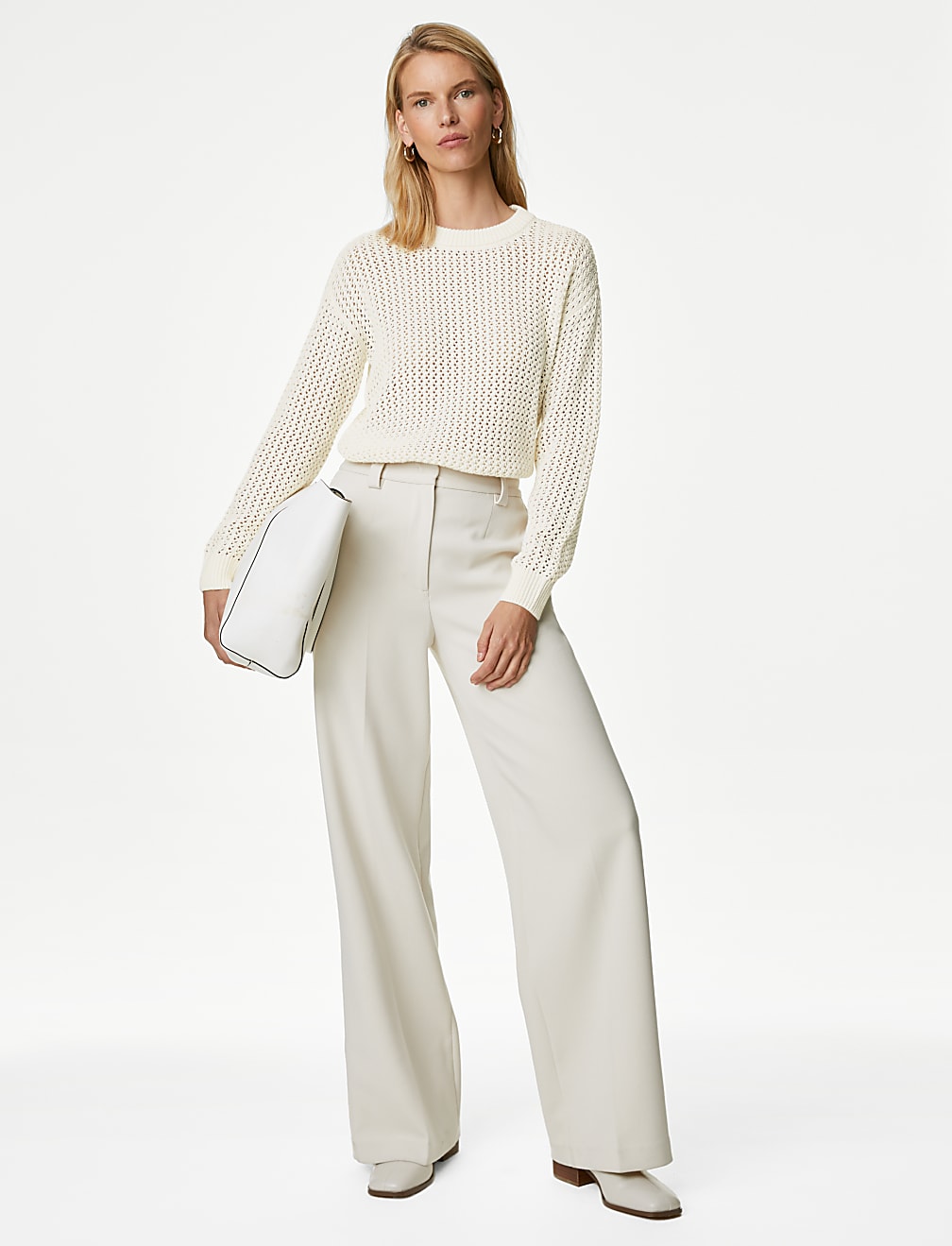 Pure Cotton Textured Jumper