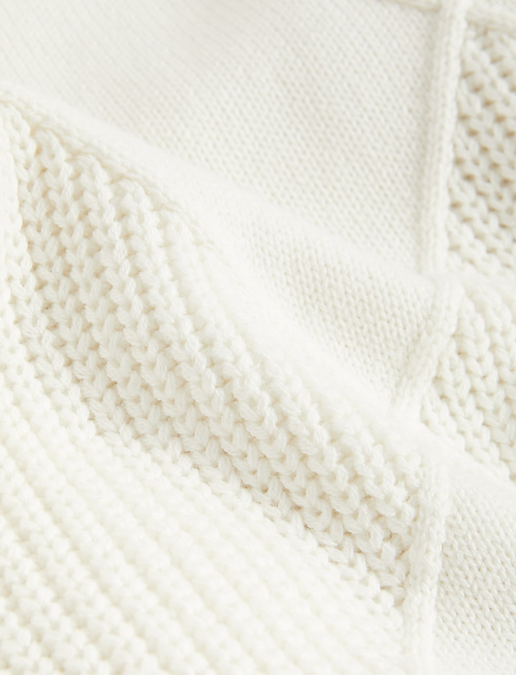 Cotton Rich Knitted Vest with Merino Wool