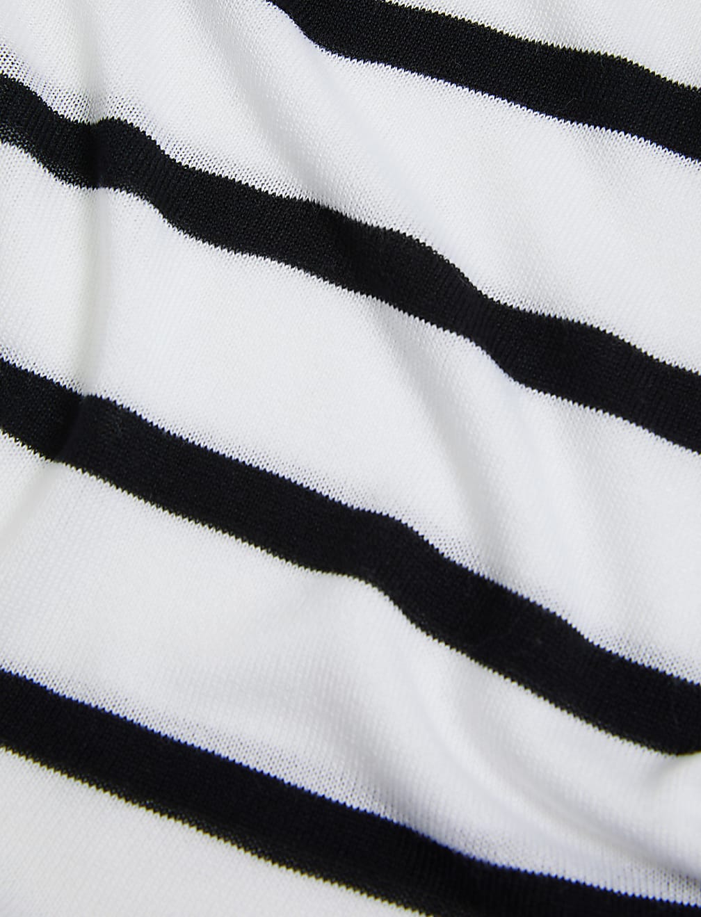 Lightweight Striped Crew Neck Jumper