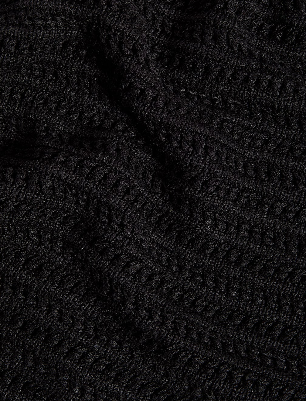 Cotton Rich Textured Tipped Knitted Top