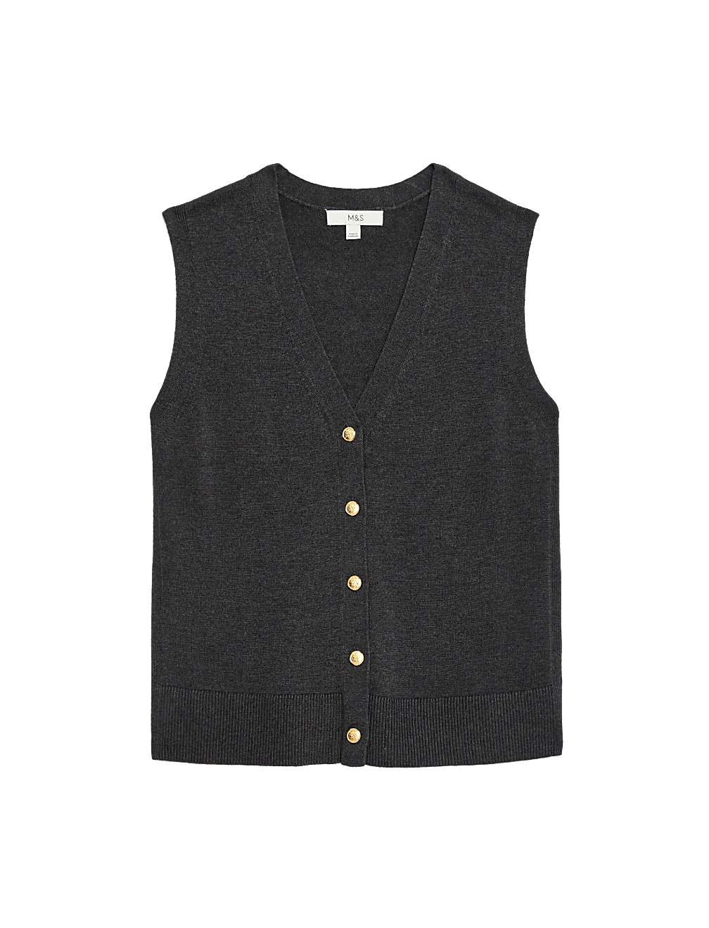 Cotton Rich Textured Fitted Waistcoat