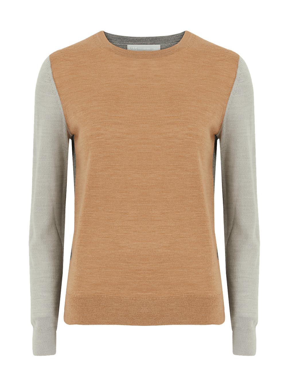 Pure Merino Wool Colour Block Jumper