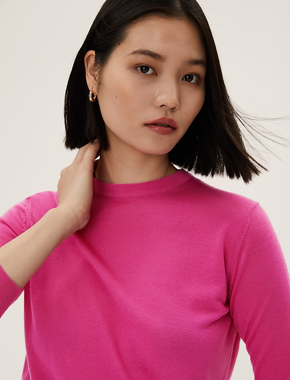 Pure Merino Wool Crew Neck Jumper