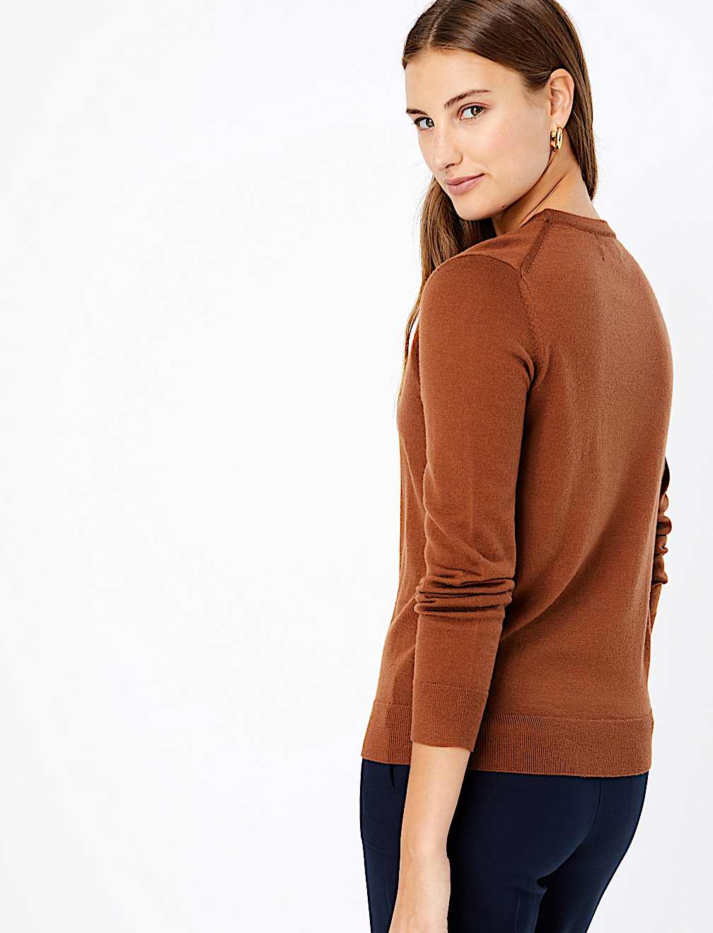 Pure Merino Wool Crew Neck Jumper