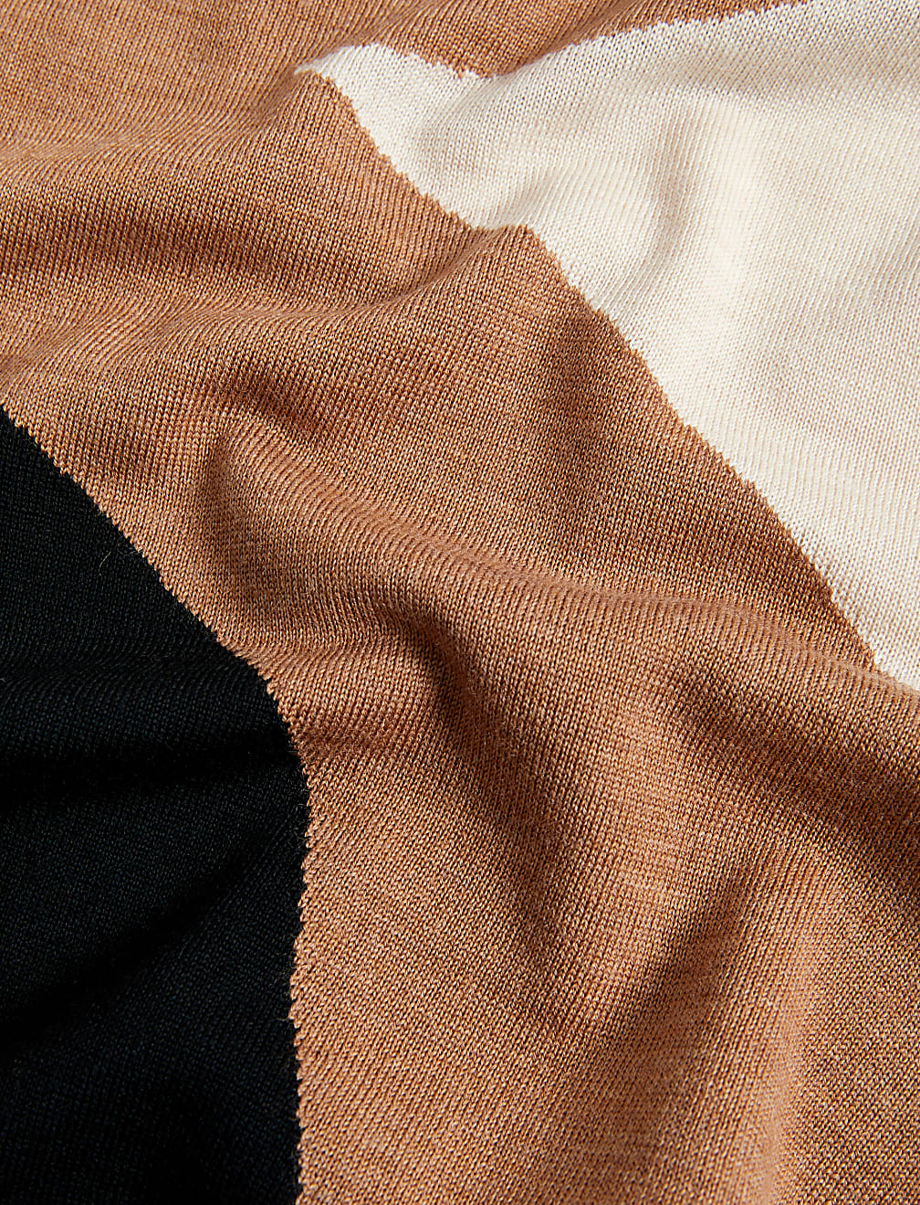 Pure Merino Wool Colour Block Jumper