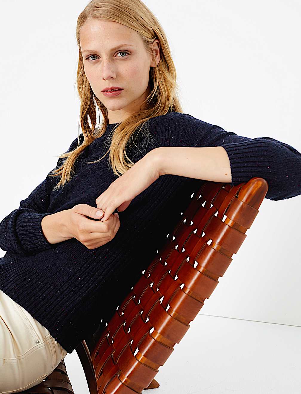 Wool Rich Textured Jumper